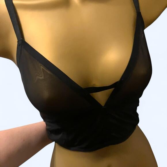 Black mesh audrey top - Picture 4 of 7